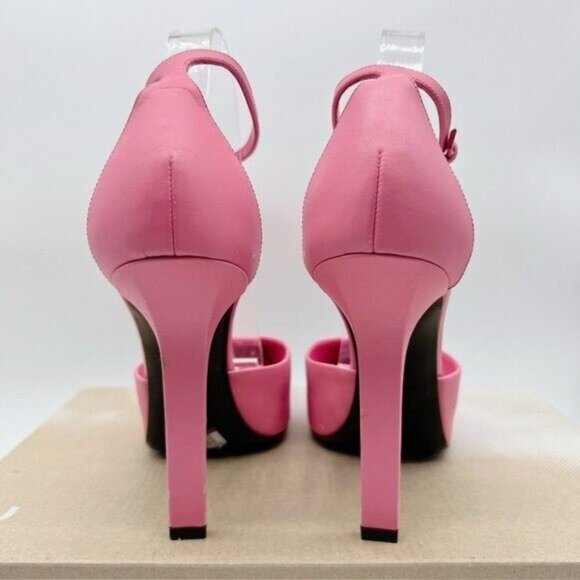 GIVENCHY G-lock LOGO Platform Womens Leather Pump In Bright Pink EU 36.5 $995 - Picture 7 of 13
